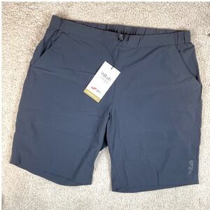 Rab Momentum Shorts Lightweight Hiking Training Steel‎ Gray Men's XL